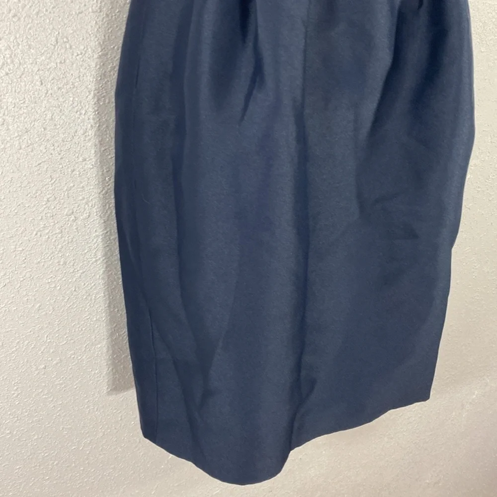 Camilyn Beth Navy Blue Go Go Dress Satin Formal Gold Button Dress 0 FF9 - Picture 7 of 15